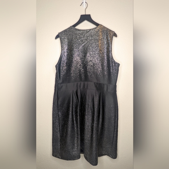 Enfocus Women's Dress Knee Length Black and Silver - Picture 2 of 3